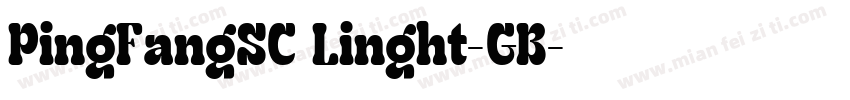PingFangSC Linght-GB字体转换